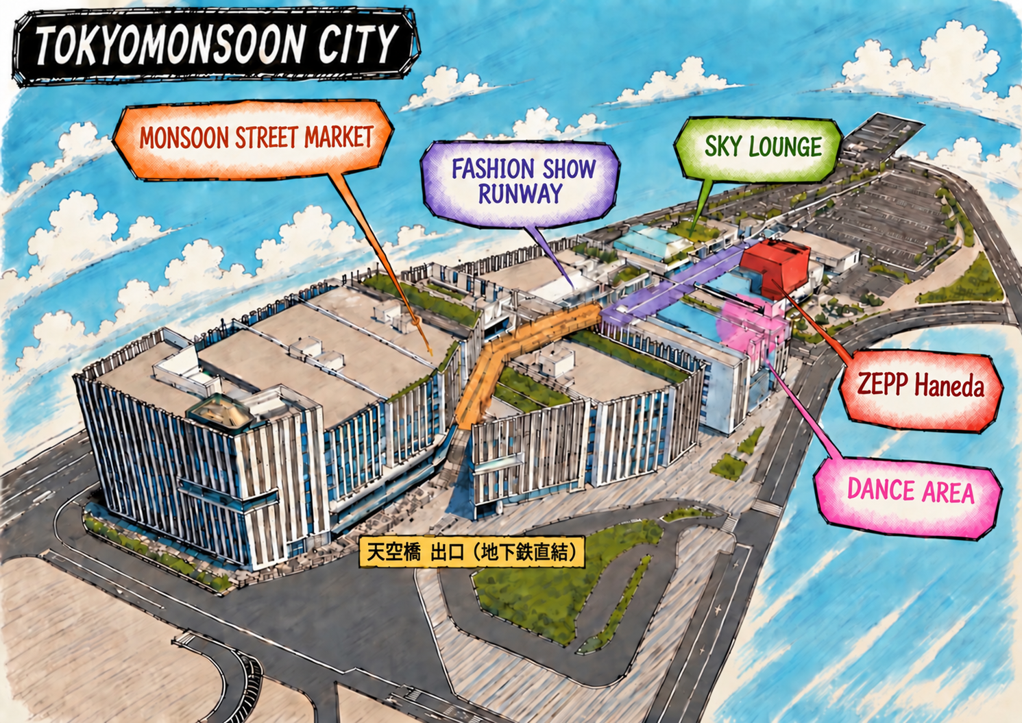 TOKYOMONSOON CITY 会場マップ